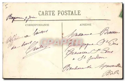Bayonne — Le Cardinal Lavigerie — Le Théâtre — LL. — Édition « Aux Collectionneurs » — Verso