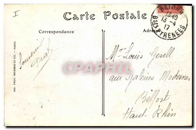 Bayonne — Os Jardins — A Côte d'Argent — Dames de France — Verso