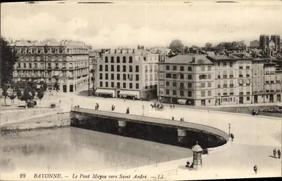 Bayonne — O Ponte Mayou em direção a Saint André — L.J.