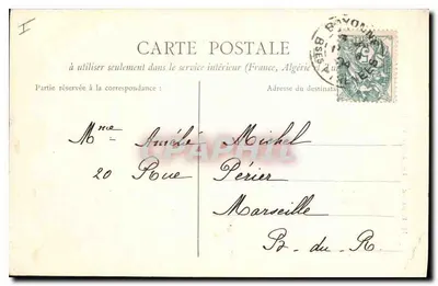 Bayonne — Le Château Vieux — Éditeur inconnu, n° 11 — Verso