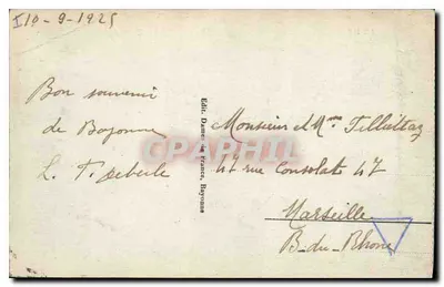 Bayonne - Los muelles de la Nive — Editor Dames de France, n° 212 DF — Reverso