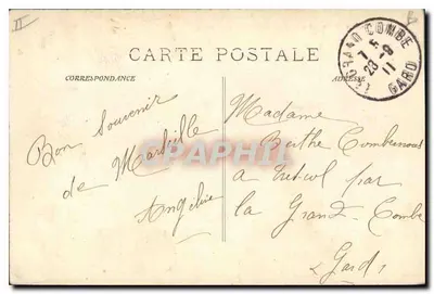 Marseille - Widok na przystań i farbę św. Marii — P. Léuat, wyd., Marseille, nr 2517 — Rewers