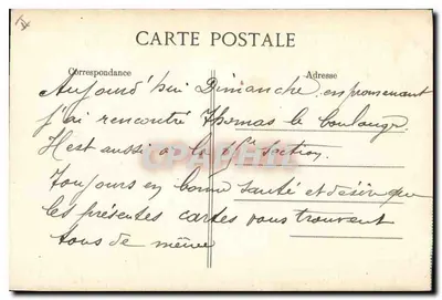 Marseille — A Jelée e o Farol — Editor E. D. n° 2480 — Verso