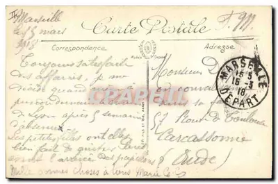 Marseille — La Jetée i Molo św. Marii — LL. n°345 — Rewers