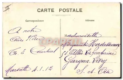 Farol da Désirade — Marselha — Editor L. L. (n° 153) — Verso