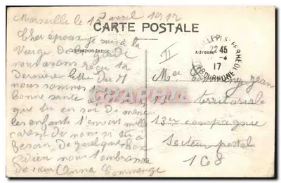 Marseille — Molo Désirade — E. L. — 153 bis — Rewers