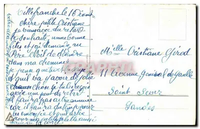 Kwiatowy ogród z różami — Bonne Fête — wydawca niewidoczny — Rewers