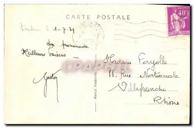 Toulouse — Katedra i Ogród św. Etienne — Marcel Pendariès — Rewers