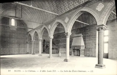 Blois — O Castelo — A Ala Luís XII — A Sala dos Estados Gerais — LL