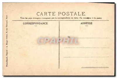 Compiègne — Facade van het Kasteel — Uitgave Vve A. Lefèvre te Compiègne — Achterkant