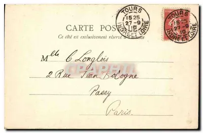 Amboise — Castelo — Pátio interno — B. F., Paris, n°10 — Verso