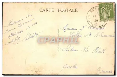 Zamek La ROCHE POT — Dwa mosty wodne — B. F. CHALOR, n°51 — Rewers