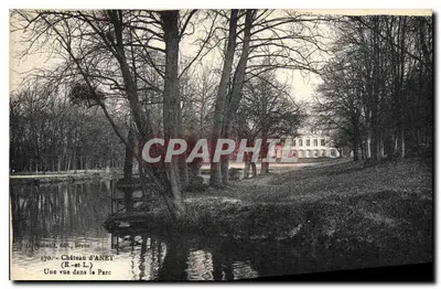 Castelo de Anet — Vista no parque — editor: G. Quinault, dept. Oise, n° 170
