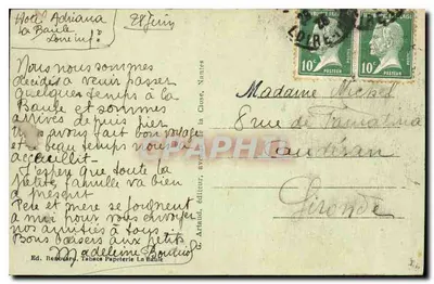 La Baule — Plaża — wydawca Armand Artaud, nr 1 — Rewers