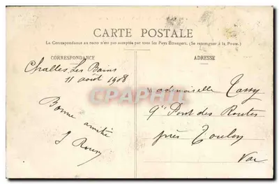 Challes-les-Eaux — Allgemeiner Blick — E. Reynaud Verlag Chambéry — Rückseite