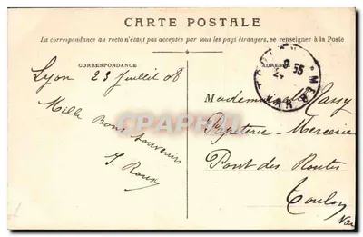 Lyon — Absydę Bazyliki i Starszego Kapelana N.-D. de Fourvière — Rewers