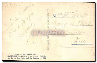 ले बोरियोन — ला कैसकेड — आर्ट एडिशन, रोस्टन एंड जुनियर, निस — पीछे