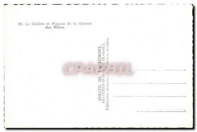 Cloître e Pignon da Casa dos Hóspedes — Abadia de Royaumont, Asnières-sur-Oise (S.-et-O.) — Verso