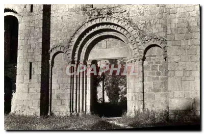 Abadia de La Lucerne — Grande portal da igreja abbatial (detalhe) — editora desconhecida, n° de série 60-12
