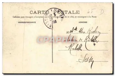 Montargis — Ogród Urzędu Miasta i Pies — P. L. M. — Rewers