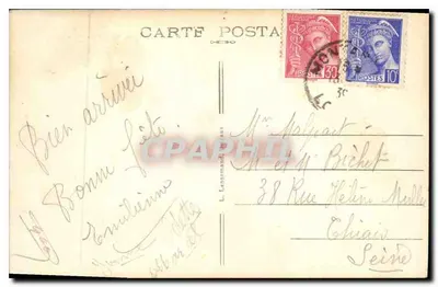 Montargis (Loiret) — Kościół św. Marii Magdaleny — Kolorowana kartka pocztowa — Rewers