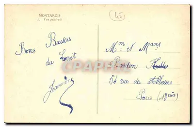 Montargis — Widok ogólny — C.F. M — Rewers