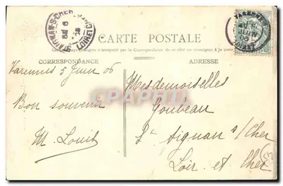 Montargis — Ulica nad wodą — Loiret — Rewers