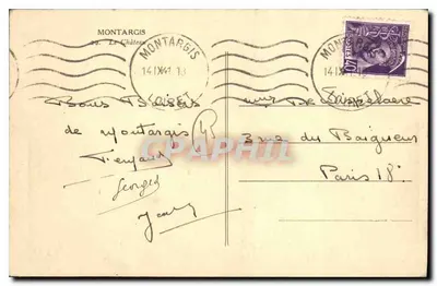 Castelo de Montargis — vista geral — editor não identificado — Verso