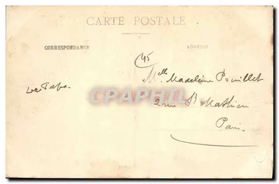 Montargis - Zamek — wydawca G.P.M. n°30 — Rewers