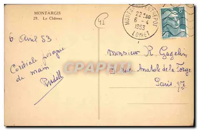 Montargis — El Castillo — C.F.M. n° 29 — Reverso