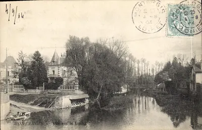 Montargis — Vista sobre o Loing — Editor não visível, número de série ilegível
