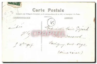 Montargis — Estátua de Mirabeau — Editor: G. Bazar du — Verso