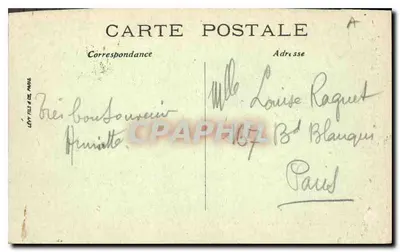 Montargis — O Canal e a Torre Velha — Edição J.G. — Verso