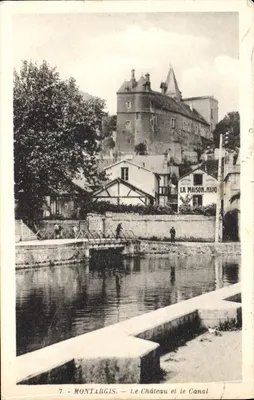 Montargis — O Castelo e o Canal — Edição G. Hure, n°7