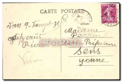 Montargis — Canal e Ruas sobre a Água — CFM — Verso