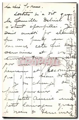 Montargis (Loiret) — Kanał i Stara Wieża — wydawca L. Lenormand, Orléans — Rewers