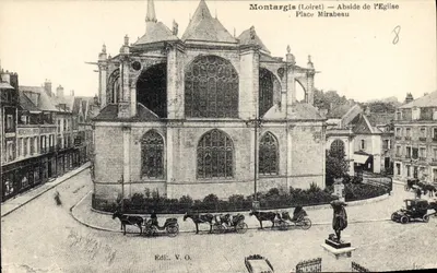 Montargis (Loiret) — Abside da Igreja Place Mirabeau — Édit. V.O.