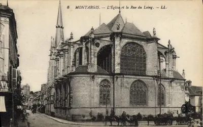 Montargis — A Igreja e a Rua do Loing — LL.