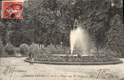 Montargis (Loiret) — Visão do Jardim do Pâtis — editor J. Comp. n° 108