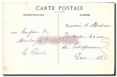 Montargis — Estátua de Mirabeau — Adit. G. Biet, Montargis — Verso
