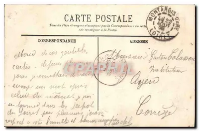 Montargis — El Castillo y el Canal — LL. — Reverso