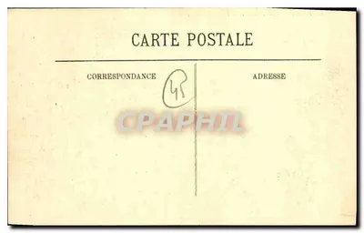 Montargis — O Teatro e a Promenade du Patís — P. Dreeen, n° 641 — Verso
