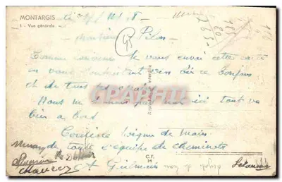 Montargis — Ogólny widok — Fototypia Pilon — Rewers