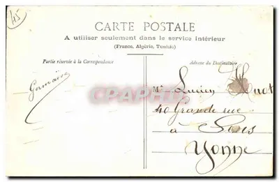 Montargis - Le Rocher au Jardin Durzy — Lib. Vve Bégault, Montargis — Rewers