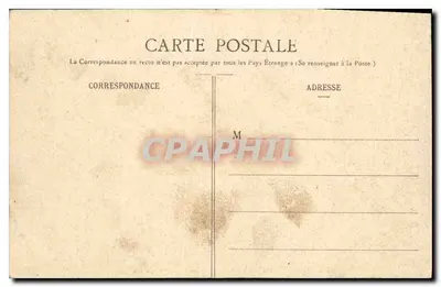 Montargis - El Canal (Otra Vista) — vista del canal con un pilar de piedra y barcos — n.º 661 — Reverso