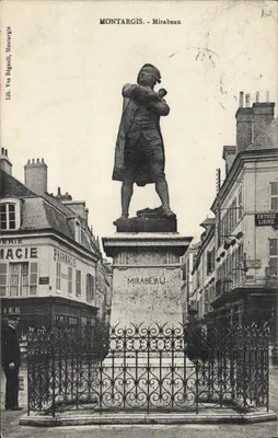 Montargis - Estátua de Mirabeau — Lib. Vve Bégault, Montargis, n°10