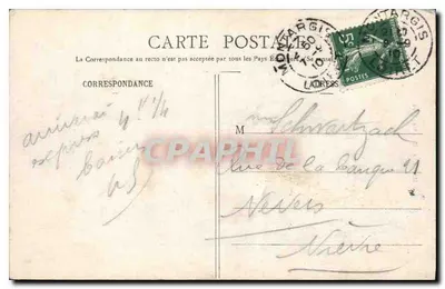 Montargis - Estátua de Mirabeau — Lib. Vve Bégault, Montargis, n°10 — Verso