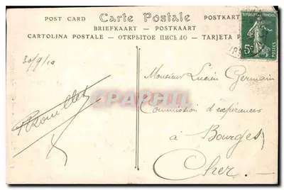 Paryż — Pomnik Alfreda de Musseta, autorstwa Moncel — JND Hot. n°3339 — Rewers
