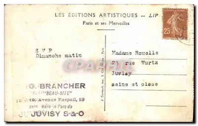 Os Jardins florais da Cidade de Paris e as Colunas luminosas — Exposição Internacional de Artes Decorativas, Paris 1925 — Georges Chevalier, escultor — Verso