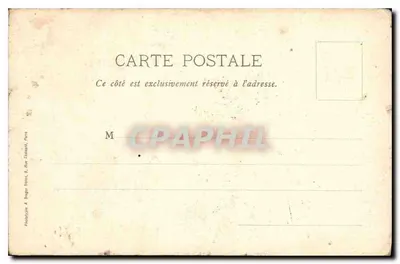 Stara pocztówka L'Escarpolette — Rewers